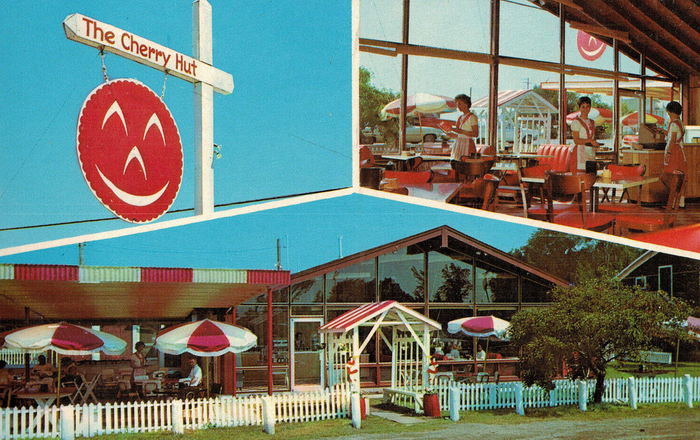 The Original Cherry Hut - Old Postcard (newer photo)